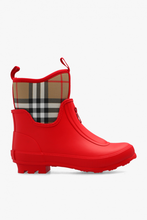 Burberry boots discount red